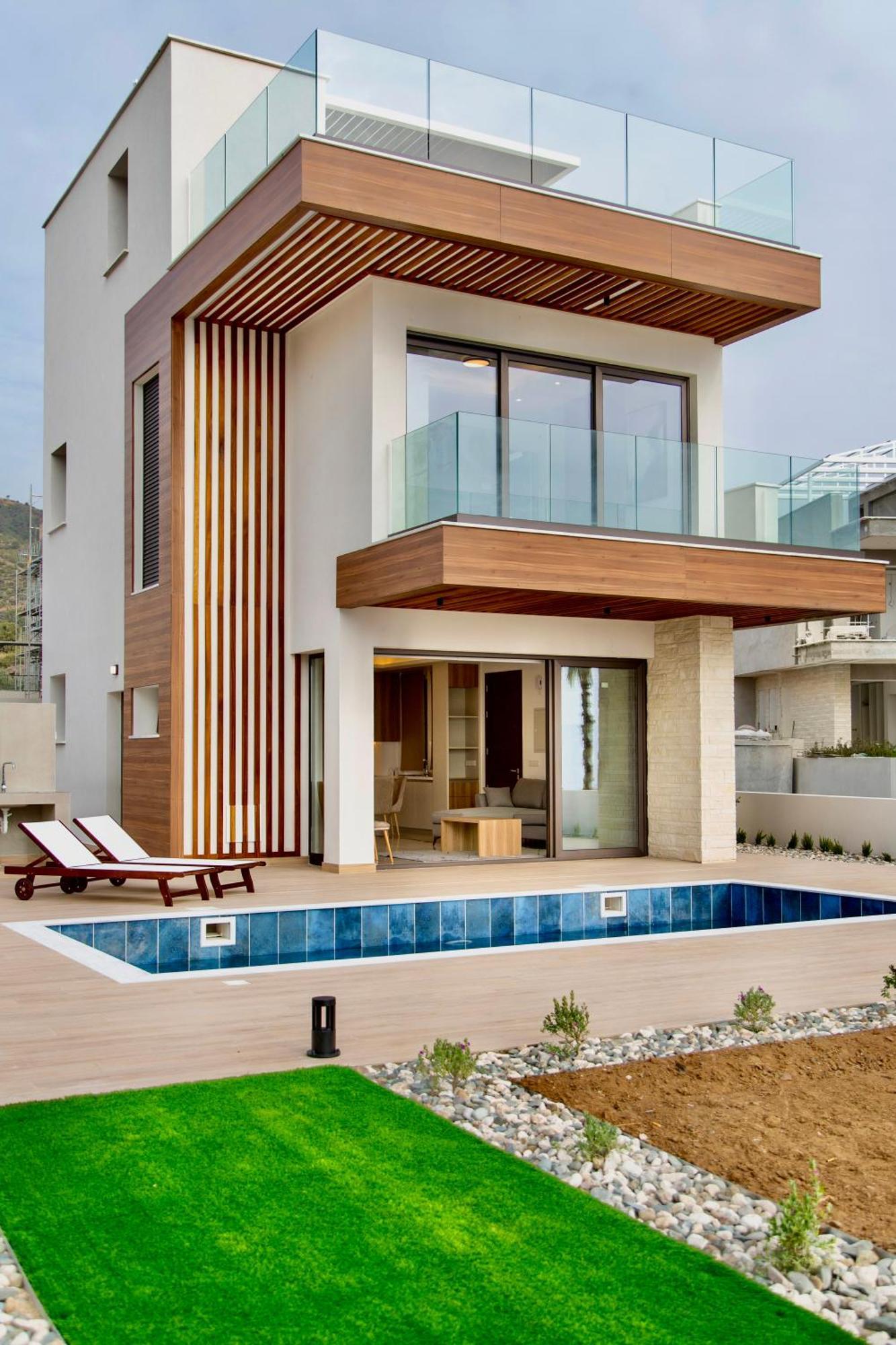 Santa Barbara Seafront Villas W Jacuzzi Pool Paphos 外观 照片