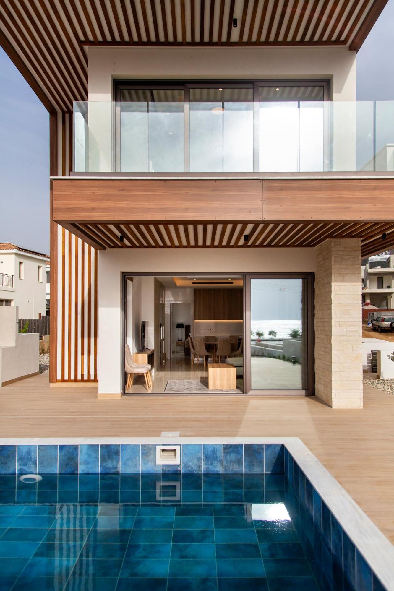 Santa Barbara Seafront Villas W Jacuzzi Pool Paphos 外观 照片