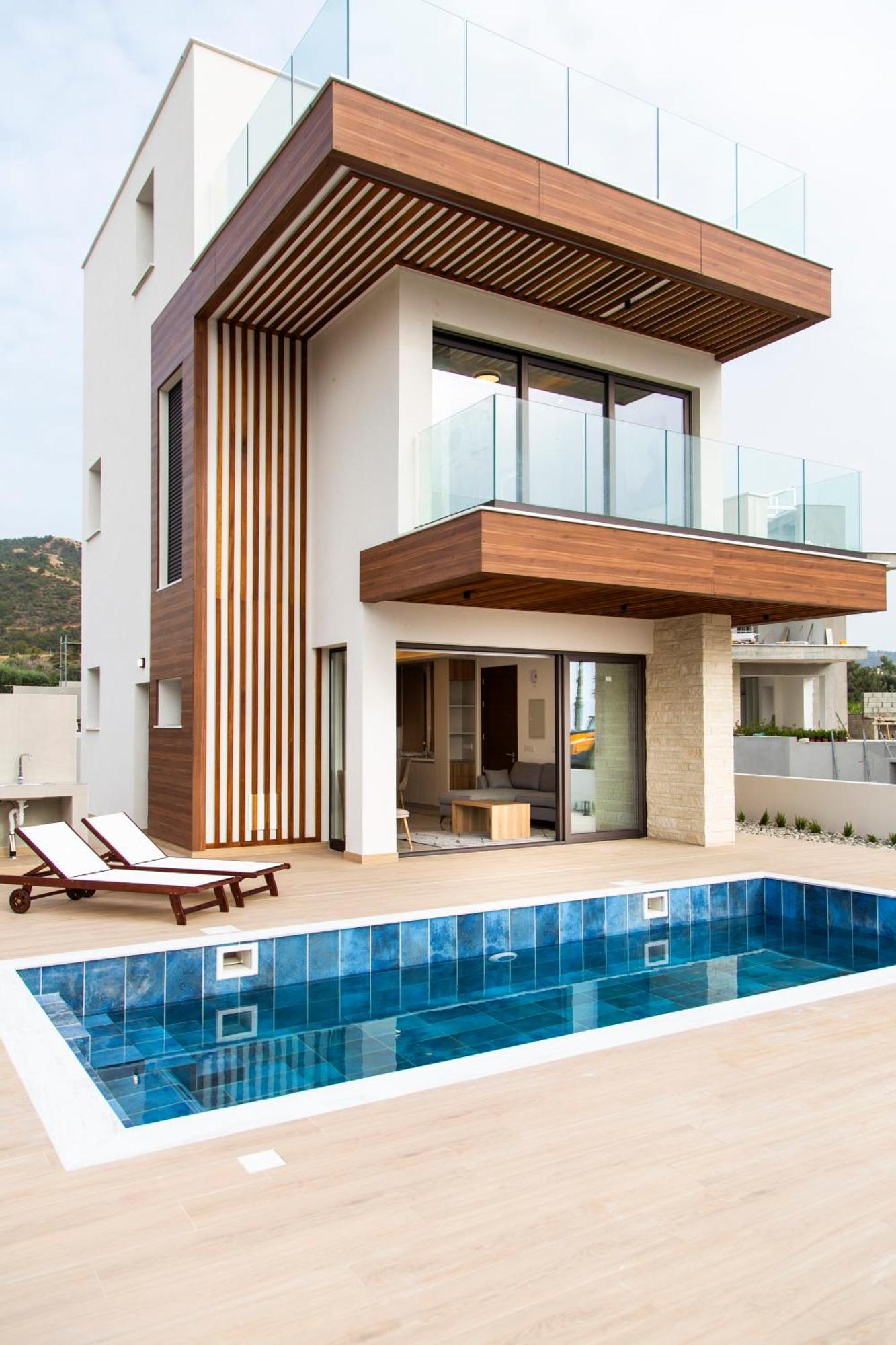 Santa Barbara Seafront Villas W Jacuzzi Pool Paphos 外观 照片